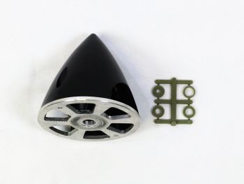Plastic Spinner with Aluminum Backplate, 63mm (2-1/2