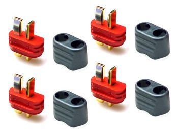 T-Plug Connector Set, 4 Male