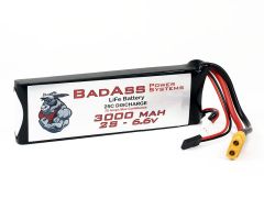 BadAss 25C 3000mah 2S LiFe Battery